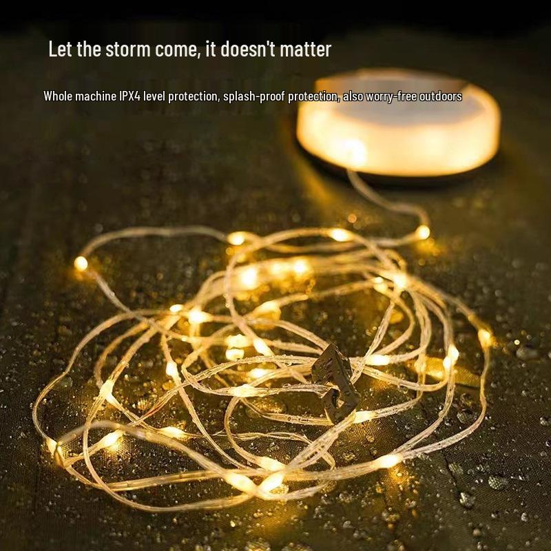 Cross-Border LED Tent & Awning Fairy Lights for Camping - Outdoor String Lights for Decorative Atmosphere