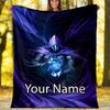 Custom Name Valorant Theme Printed Blanket - Perfect for Couch, Bed, Travel & Outdoor Use | Machine Washable, Cozy & Durable.