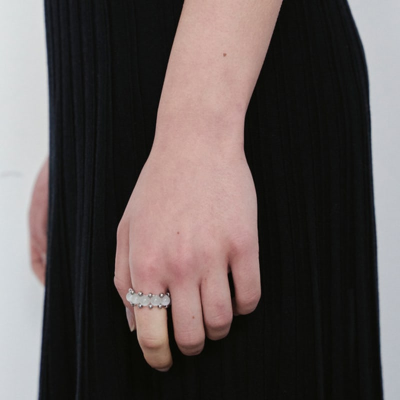 Dazzling Club Glass Ring (3 color)