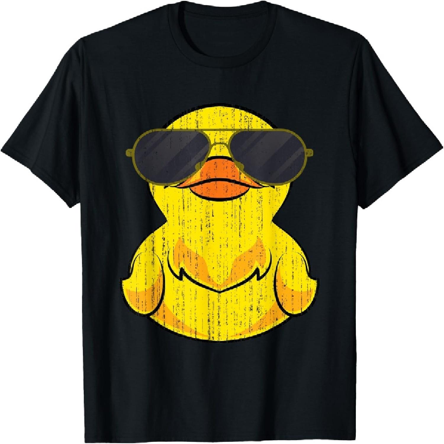 Cool Duckie Sunglasses Duckling Funny Ducky Rubber Duck T-Shirt XXXXXL разноцветный