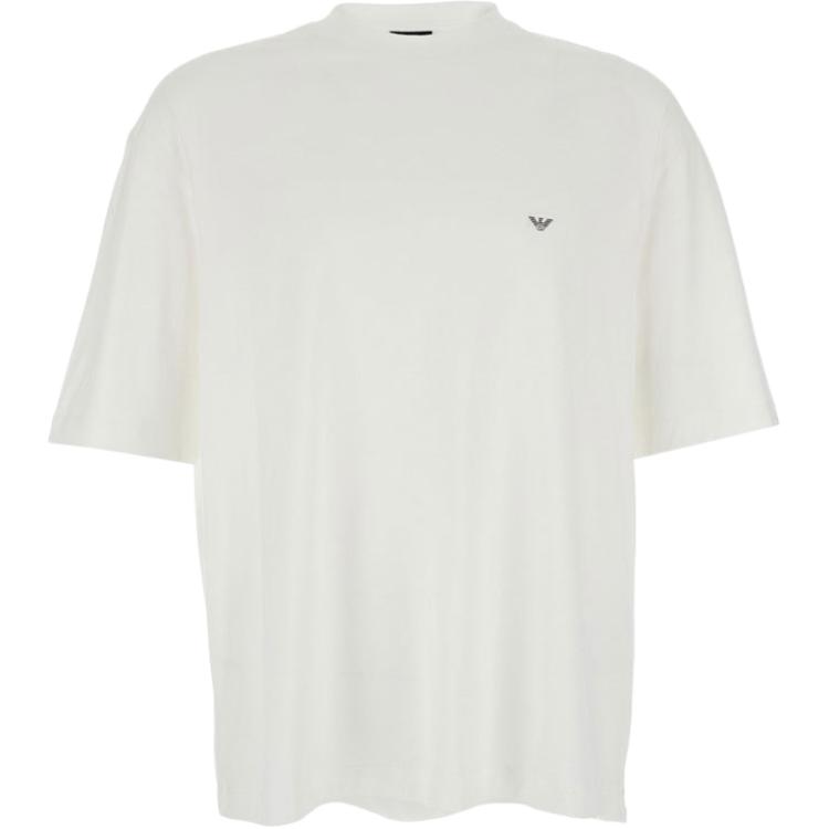 

Emporio Armani Ss26 Logo Print Loose Fit Drop Shoulder Short Sleeve T-Shirt Men tops EM005737-AF24470-U0003 S