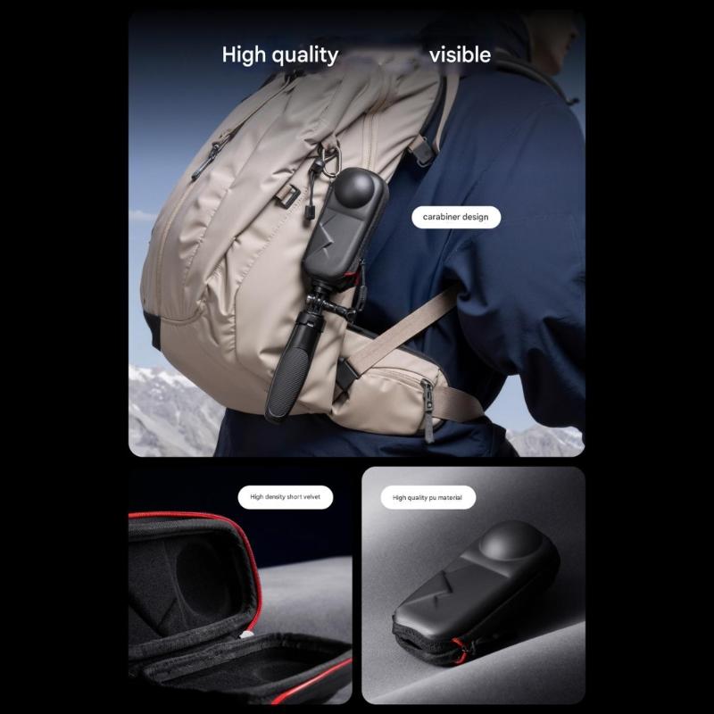 Heavy Duty Water Resistant Organizers Bag With Shock Absorbing Padding Secure Camera Protections for X5/X4 Cameras