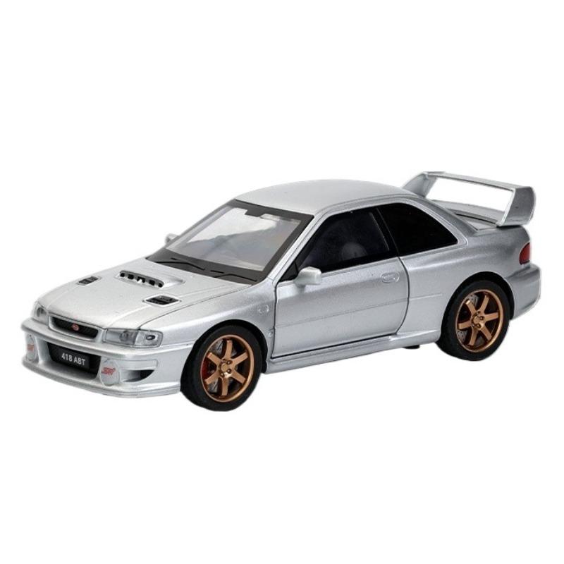 1/32 Subaru Impreza WRX STI Modified Vehicle Alloy Metal Diecast Model Car Sound and Light Pull Back Birthday Gift for Child