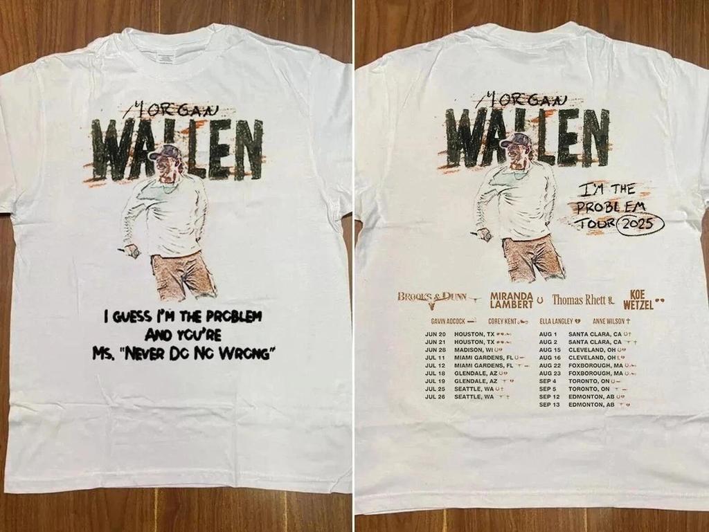 Morgan Wallen Konzert T-Shirt, Morgan Wallen I'm the Problem Tour 2025 T-Shirt