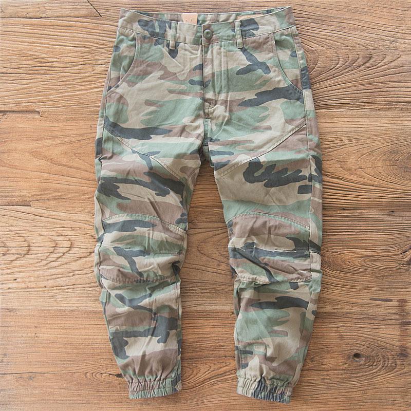 

Camouflage Jungle Work Overalls – Loose Straight Wide-Leg Pants M камуфляж зелений колір
