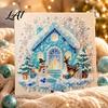 Handmade Christmas Gift for Kids DIY Faux Pearl Painting Art Kit Cute 3D Beads Decompression Craft Family Adults Beginner Holiday Gem Kit Home Wall