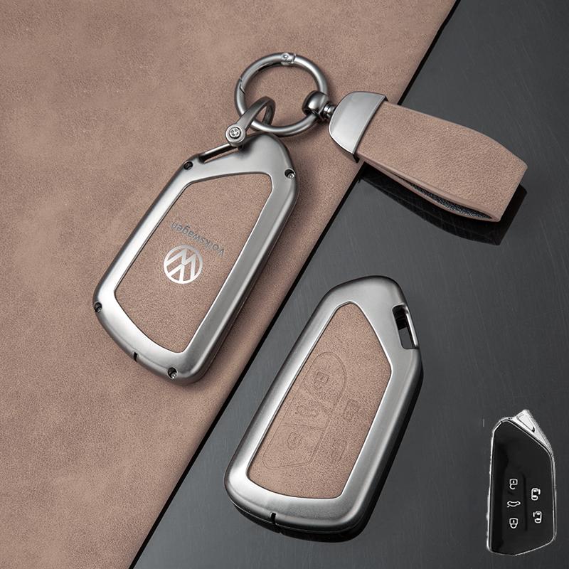 For VOLKSWAGEN VW Zinc Alloy Car Smart Remote Key Case Full Cover Protector Shell Fob For VW Volkswagen ID.3 ID.4 Golf 8 2022 20