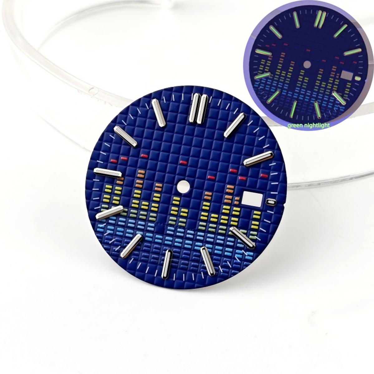 

31.8mm NH35A dial watch dial green luminous rhythm personalized dial suitable 31MM for NH35 4R35 automatic movement watch parts