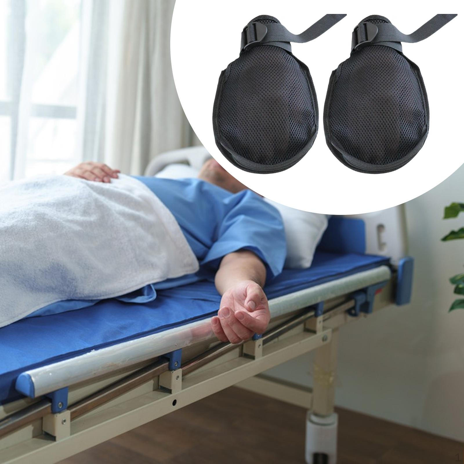 Hand Restraint Gloves Padded Breathable Mesh for Patients Elderly