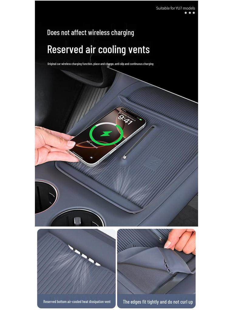 Xiaomi YU7 Car Window Button Frame Protector - Anti-slip Glass Lifter Panel Cover