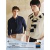 SEPTWOLVES Men's Cotton Blend Long Sleeve Polo Shirt