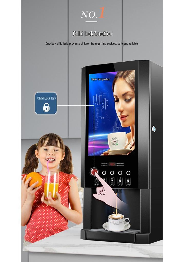 E30SW Smart Automatic Coffee and Milk Tea Machine with Three-Ingredient Single Heat Function