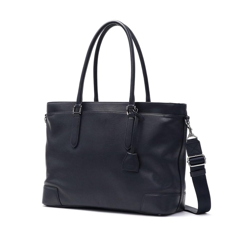 Sonne 2-Way Genuine Leather Tote Bag, Men's, Navy, SO-SOX026-NV