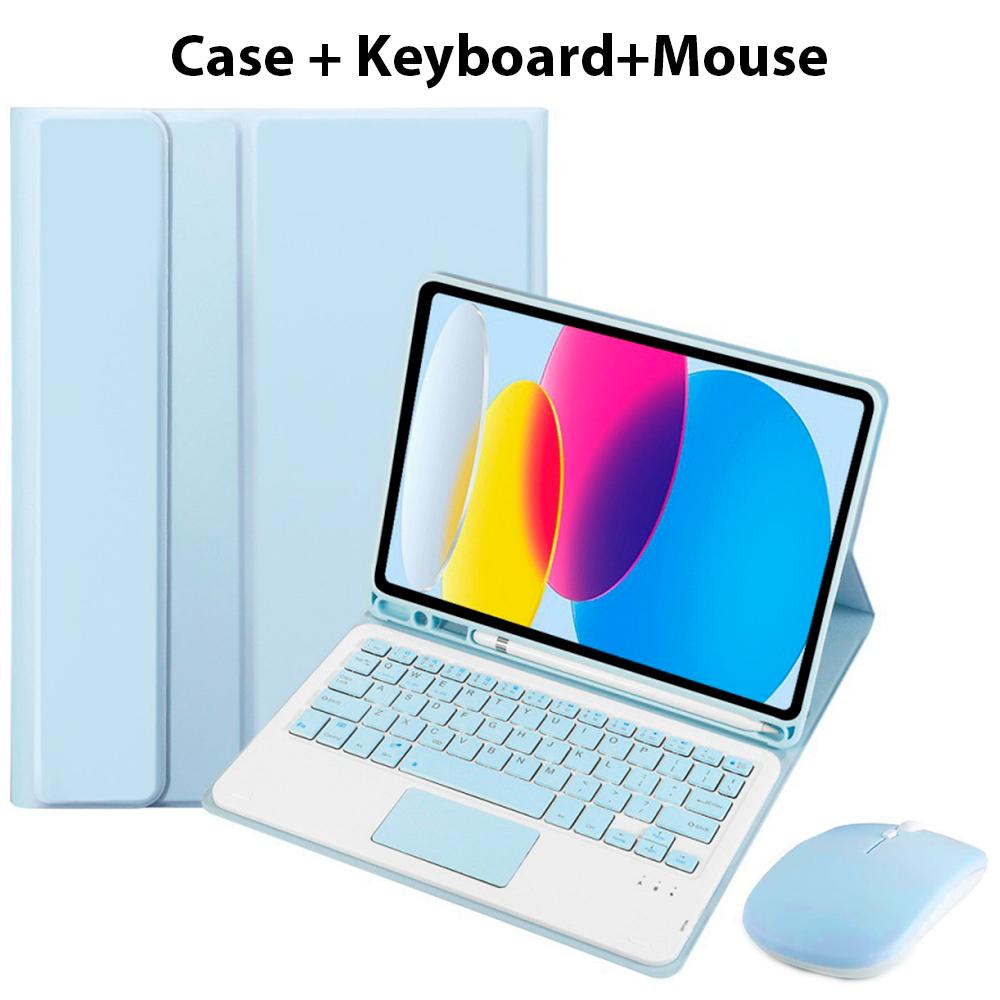New Keyboard Case Mouse for Samsung Galaxy Tab S6 Lite A7 10.4 A8 10.5 A9+ S7 8 9 11FE Plus 12.4 A7 Lite A9 8.7 S8 S9 Ultra14.6