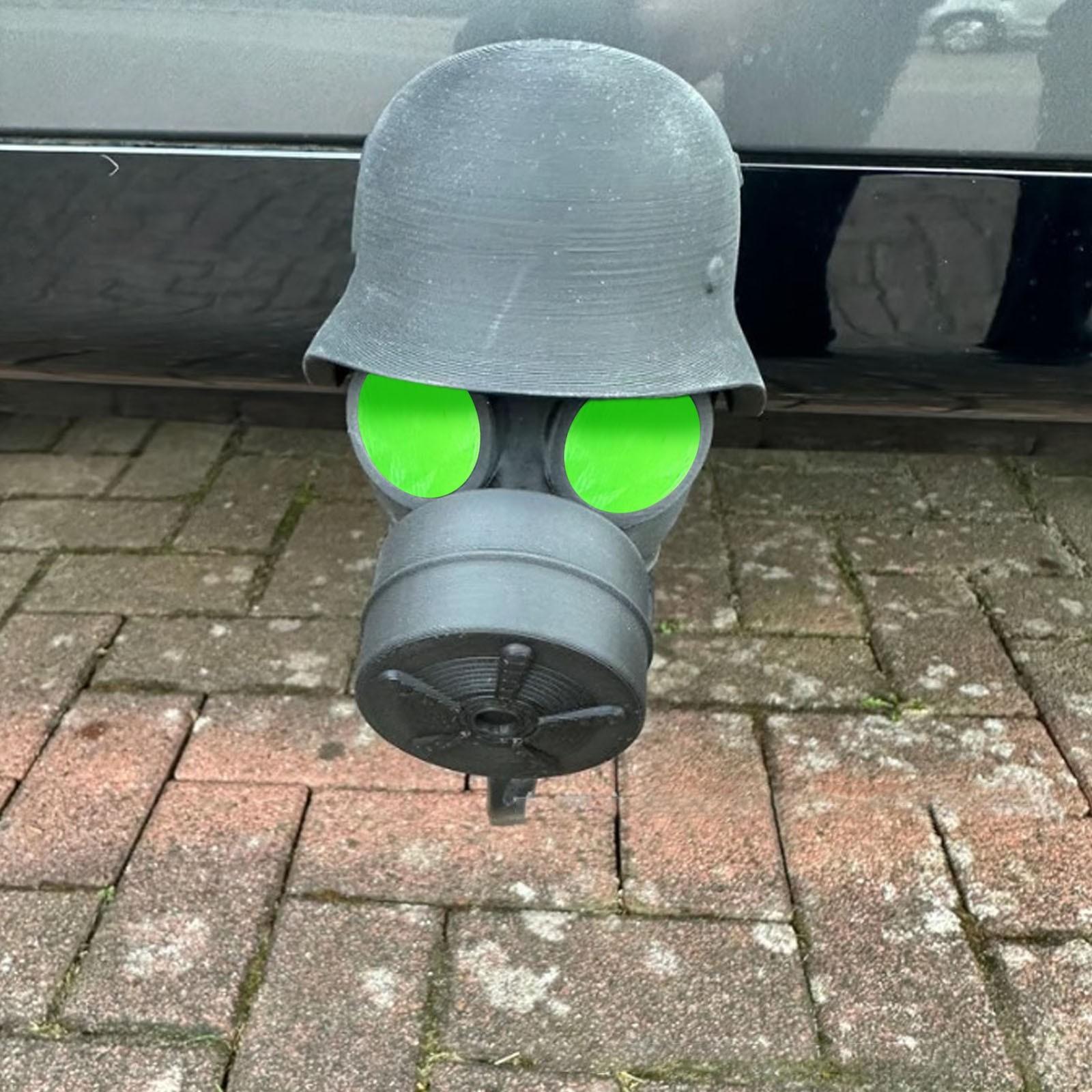 

Крышка для сцепного устройства прицепа, крышки подшипников ступицы прицепа, защитная крышка для сцепного устройства в форме противогаза, универсальная заглушка для дышла One Size зелёный