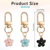 5 Pcs Creative Cherry Blossom Keychain Colorful Flower Bag Pendant Small Gift Decoration Couple Family Keychain Pendant