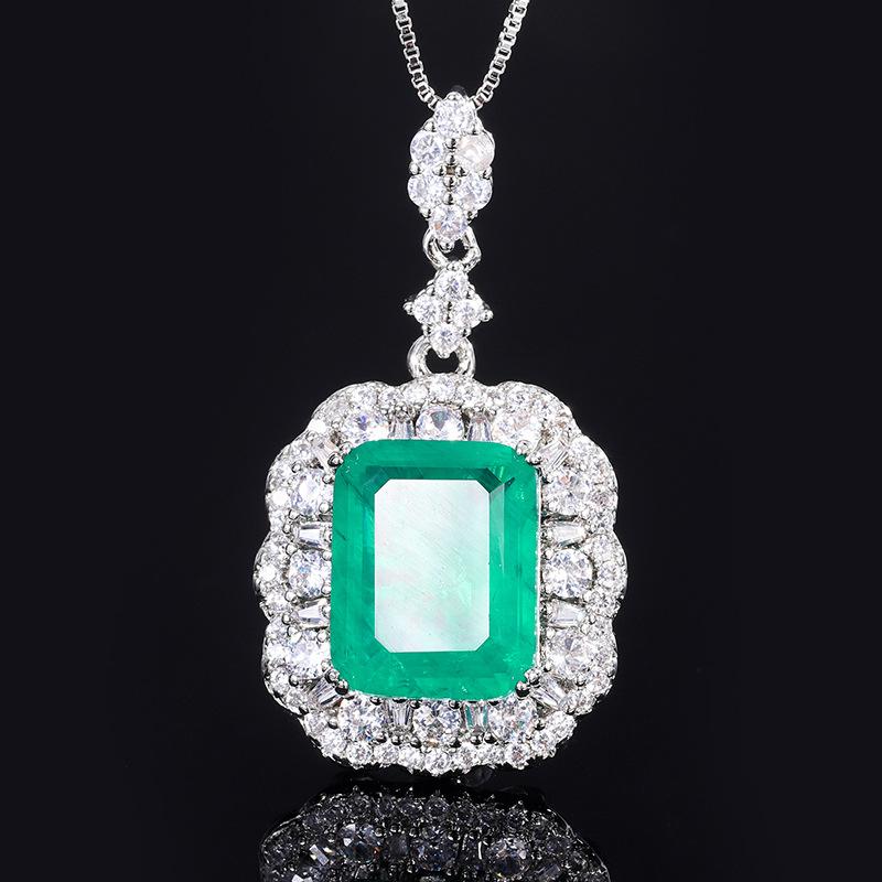 

Jewelry Copper Gold-Plated Women S Imitation Wood With Green Diamonds Women S Set Main 12 * 16 10 * 10