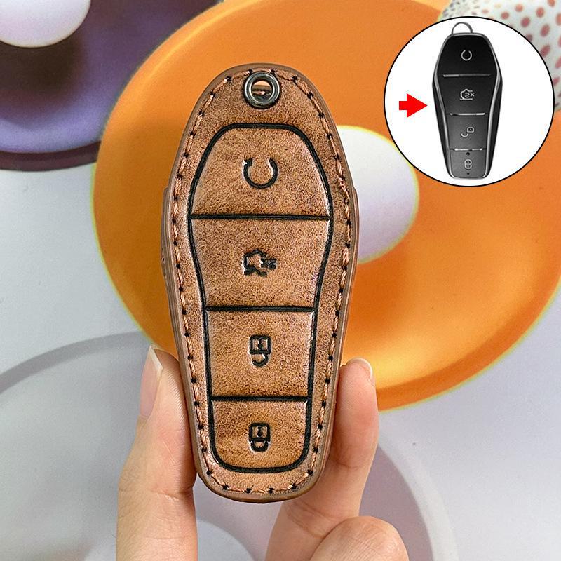 BYD Yuan Plus Key Cover for Song, Han, Qin, Tang, Destroyer 05 - Premium Car Key Bag