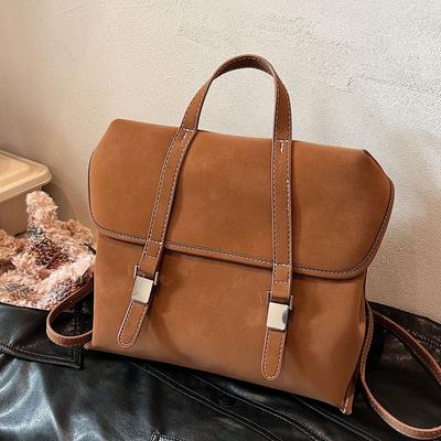 Retro Bag Women'S Large Capacity Shoulder Messenger Commuter Tote Bag Multi-Functional Backpack