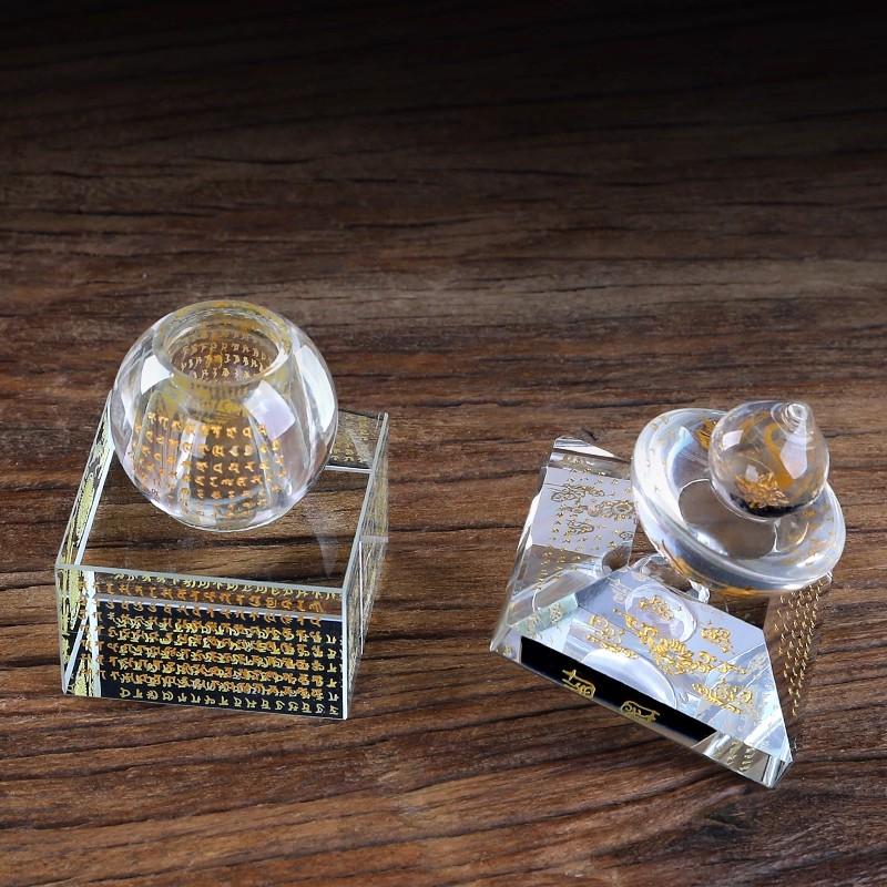 Wohnmöbel Kristallreliquienturm Home Offering Bunte Schatzkiste Siegel Dharani Bodhi-Pagode Fünfrad-Pagode Feng Shui