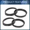 INFINAUTO Hub Centric Ring 64.1mm ID 72.6mm OD Car Wheel Hub Ring ABS Plastic Black 4pcs