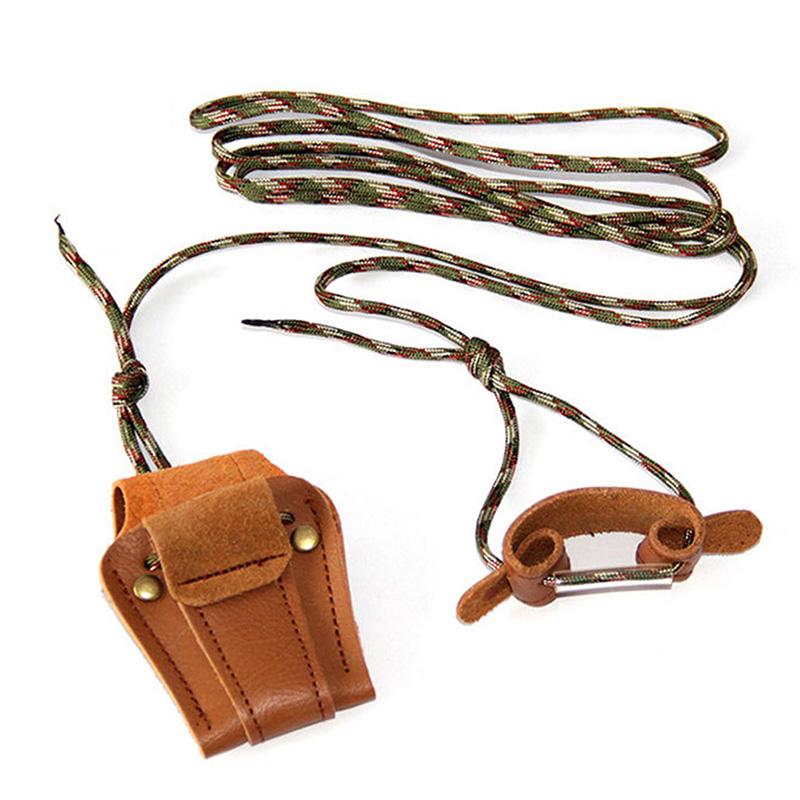 Pravá hovězí kůže Nástroj pro instalaci tětivy luku pro lukostřelbu Šňůra Provázek Lukostřelecký nástroj pro tětivu reflexního a dlouhého luku Šňůrka Lovec