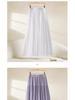 2025 Women's Summer Chiffon A-Line Midi Skirt - Slimming, Popular Style