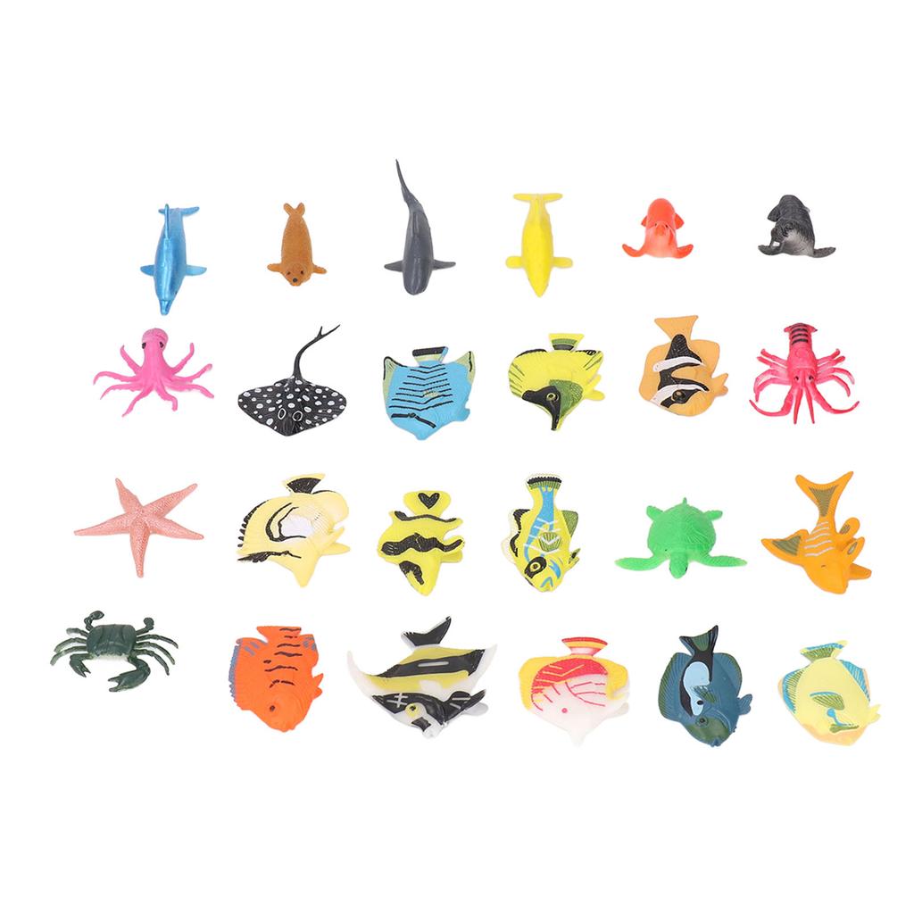12 stk Tropisk Fisk Leke Sett PVC Pedagogisk Læring 12 stk Havdyr Figurer Sett