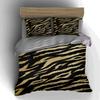 Golden Tiger Stripes Bedding Duvet Cover Sets Duvet Covers Pillowcases Gifts (1 * Duvet Cover 2 * Pillowcases, Without Duvet Insert)