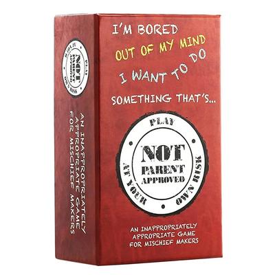 Not Parent Approved, The Hilarious Family Game Night Card Game for Kids, The Perfect Funny Christmas & Birthday Gift for Boys & Girls
