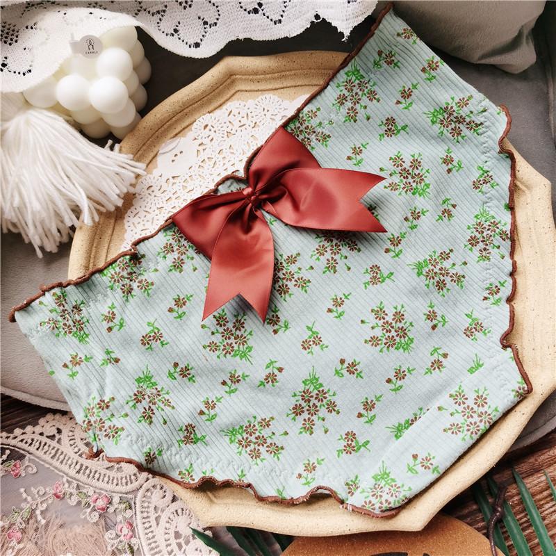 Bavlněné kalhotky s roztomilým potiskem Big Bow pro ženy