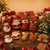 Geprägte Weihnachtsmann-Keks-Handpresseform Lebensmittelqualität Schokoladenkuchen-Backwerkzeug Bäcker Hobbyist