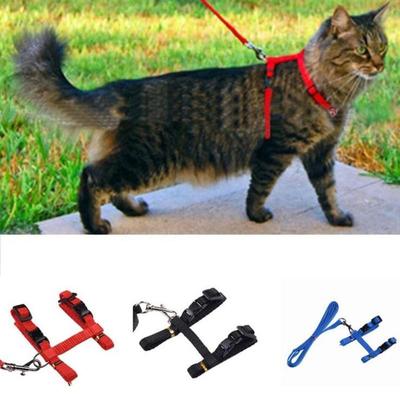 Pet Traction Harness Belt Cat Harness Leash Nylon Animals Cat Kitten Halter Collar