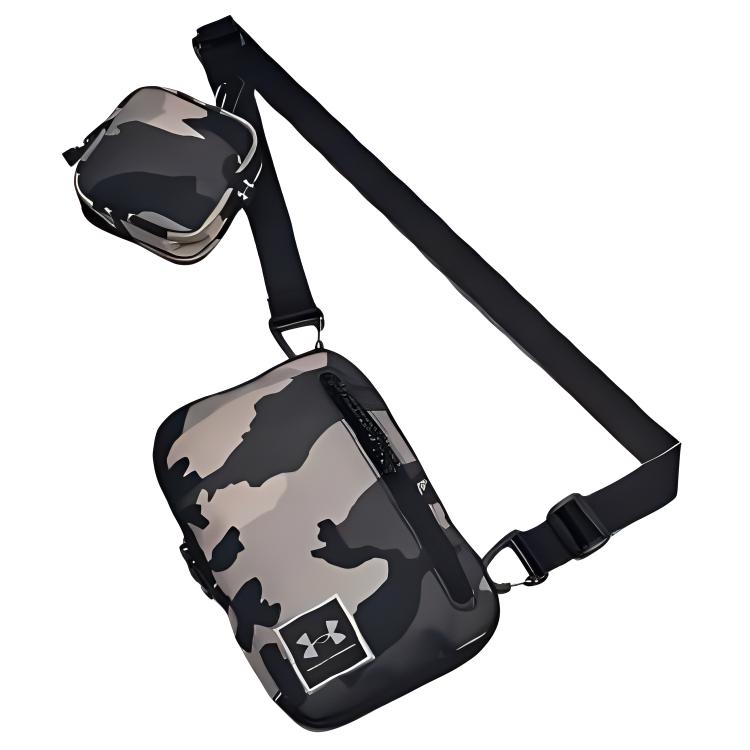 New Under Armour Polyester Crossbody Bag, Shoulder Bag Small Unisex Black 1380923-001