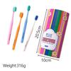 12 Piece Rainbow Adult Toothbrush Set Wide Headed Gingival Protection Soft Bristled Toothbrush with Cover Deep Cleaning Teeth