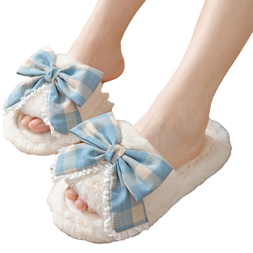 Women's Furry Slippers for Fall Winter Comfort House Shoes
