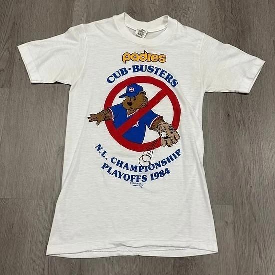 1984 Сан-Диего Падрес Куб Бастерс Чемпионат MLB Футболка Репринт S-5XL Унисекс Футболка L