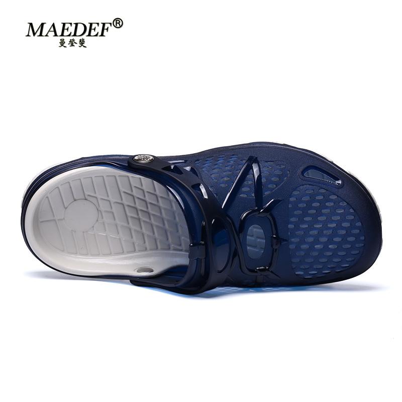 MAEDEF Fashion Men Slippers Summer Waterproof Beach Slippers Hot Sale Casual House Bathroom Slides Non Slip Outdoor Men's Shoes