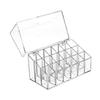 Transparent Lipstick Storage Box Organizer with 18 Compartments Large Capacity Dustproof Lipstick Nail Polish Container