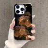 Dark Background Floral Pattern Electroplate IMD Phone Case For iPhone 16 15 14 13 12 11 Pro Max 16E 7 8 Plus X XS XR SE Cover