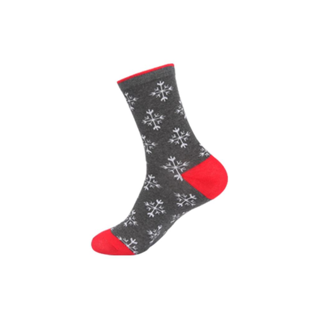 Autumn Santa & Reindeer Christmas Mid-Tube Cotton Socks for Men & Women - Trendy and Comfortable