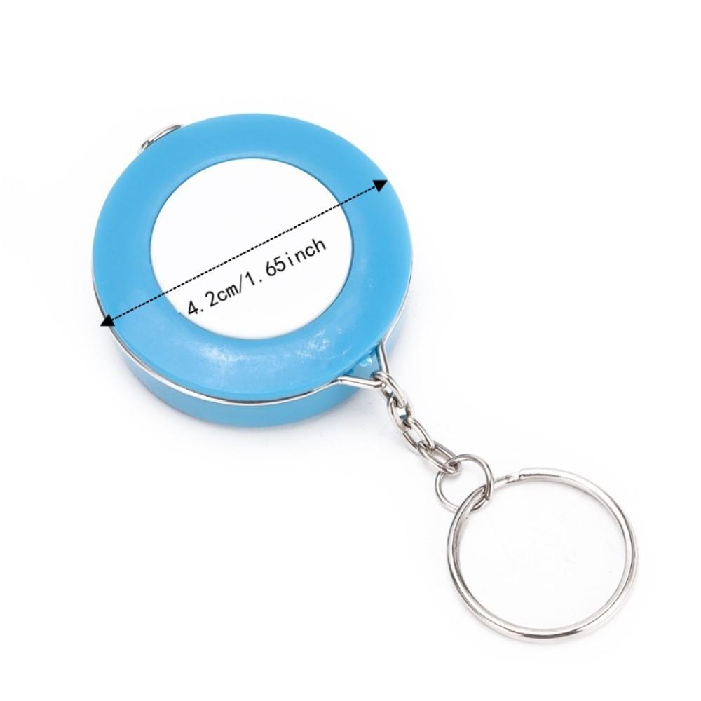 2Pcs Retractable Design Soft Tape Measure Mini Keychain Tape Measure For Sewing & Tailoring