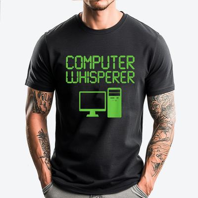 Funny It Nerd Computer Whisperer Genius T Vintage T Shirt Men New Year 2025 Mothers Day