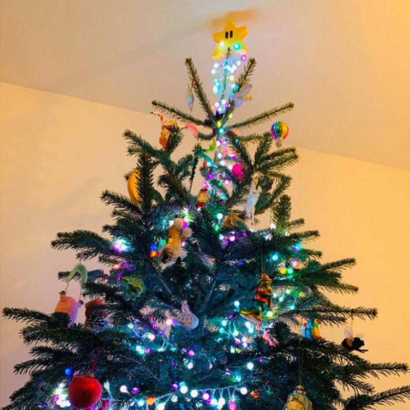 

Милая Рождественская елка с героями мультфильмов, большая подвеска в форме морской звезды, Рождественская елка, украшение для домашней вечеринки, праздничные рождественские подарки