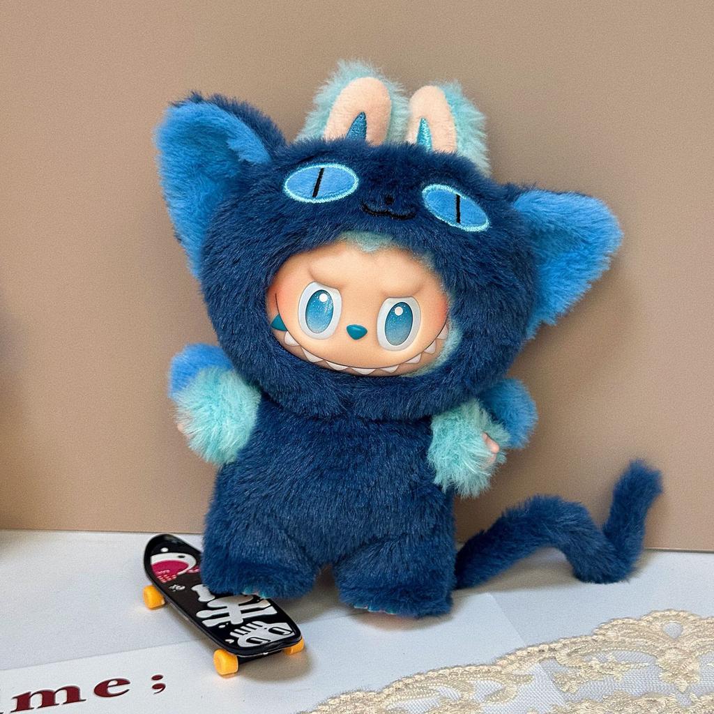 For 15/17Cm Labubu Doll Lovely Animal Costume Plush Clothing Set Labubu V1 V2 V3  Dolls Clothes Diy Decoration Toys Accessories
