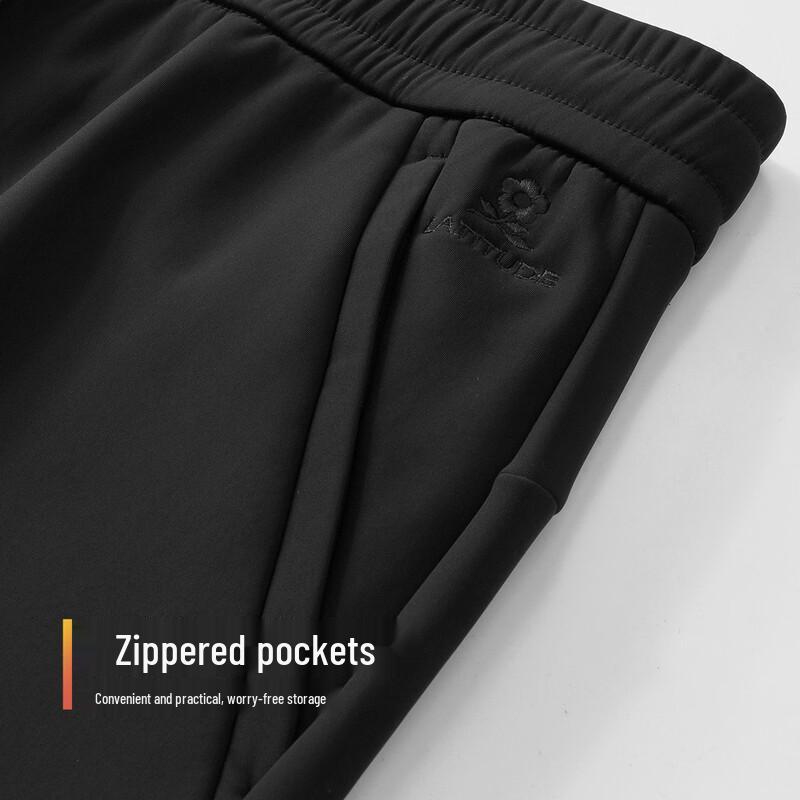 MONTAGUT Men's Thermal Straight-Leg Casual Pants