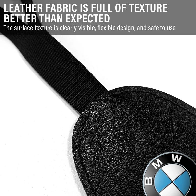 1/2pcs Leather Car Seat Back Hooks Portable Hanging Bag Rack For BMW E30 E34 E36 E39 E46 F10 F13 M Performance X1 F48 X3 X4 X5