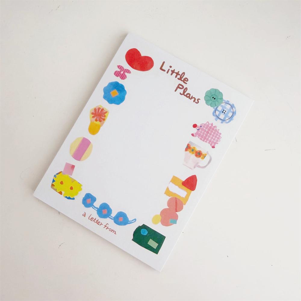 

50 sheets of patchwork sticky notes, cute hand account materials, decorative sticky notes notebook белый