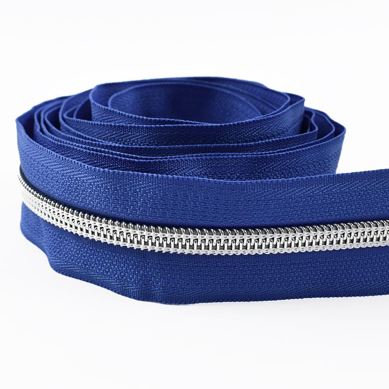 2/3/5/8/10M 5# Nylon Coil Zippers For Bag Clothes DIY Plastic Zipper Tape By The Meter Decorative Zips Repair Sewing Accessories