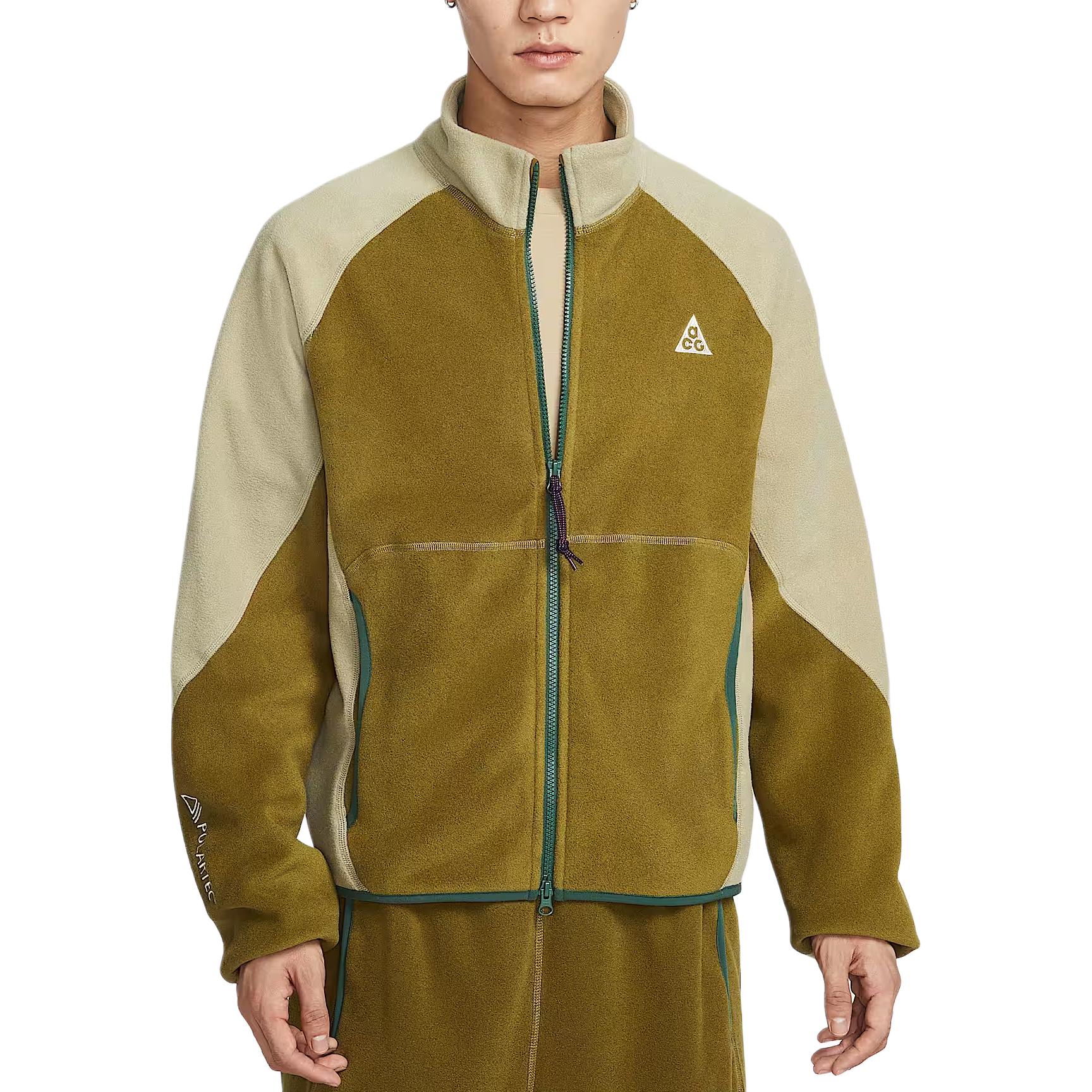 Nike ACG Wolf Tree Outdoor Fleece Zip-Up Color Block Jacket Men jackets IF0965-368 S